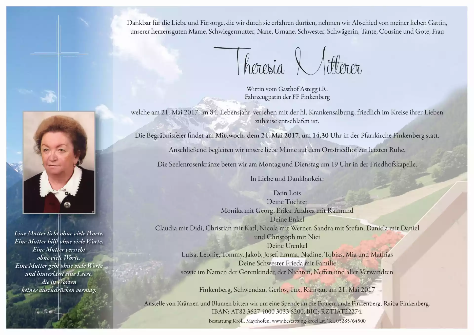 Parte von Theresia Mitterer